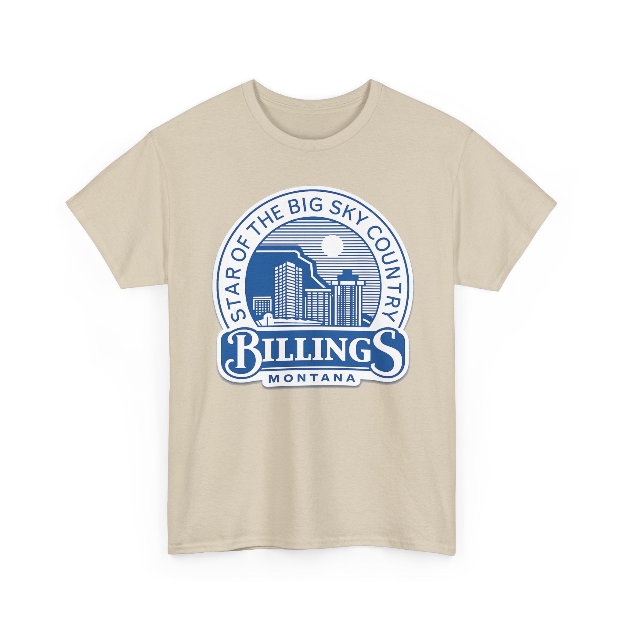 Billings Montana Tee — "Star of the Big Sky Country" Retro City Skyline T-Shirt