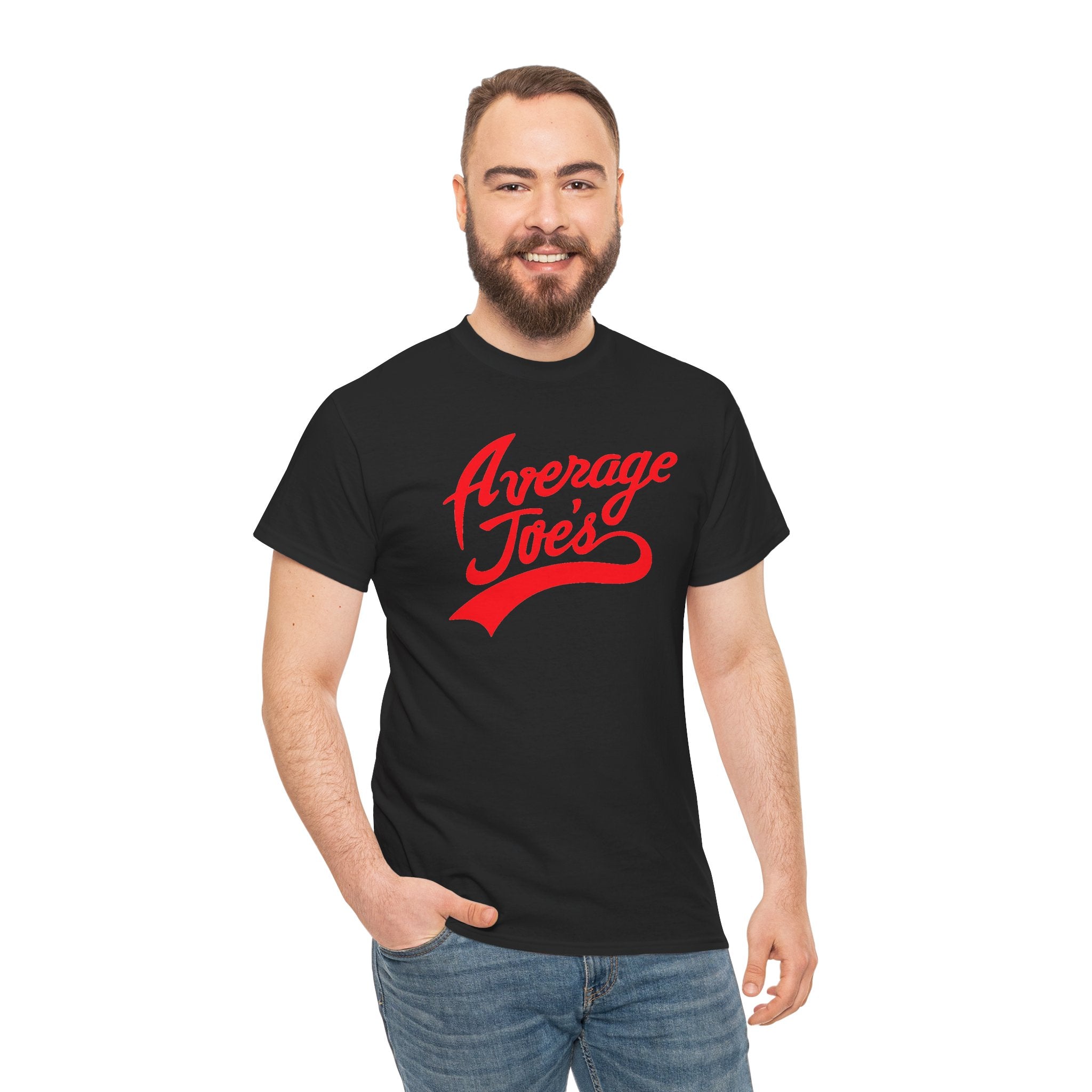 Average Joe's Graphic Tee — Retro Script White T-Shirt