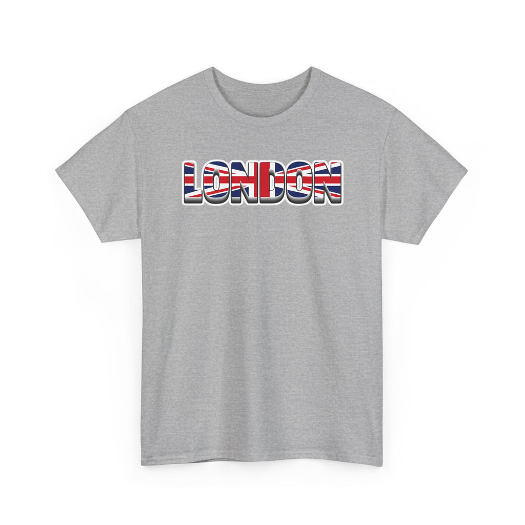 London Union Jack Graphic Tee — Bold UK Travel T-Shirt