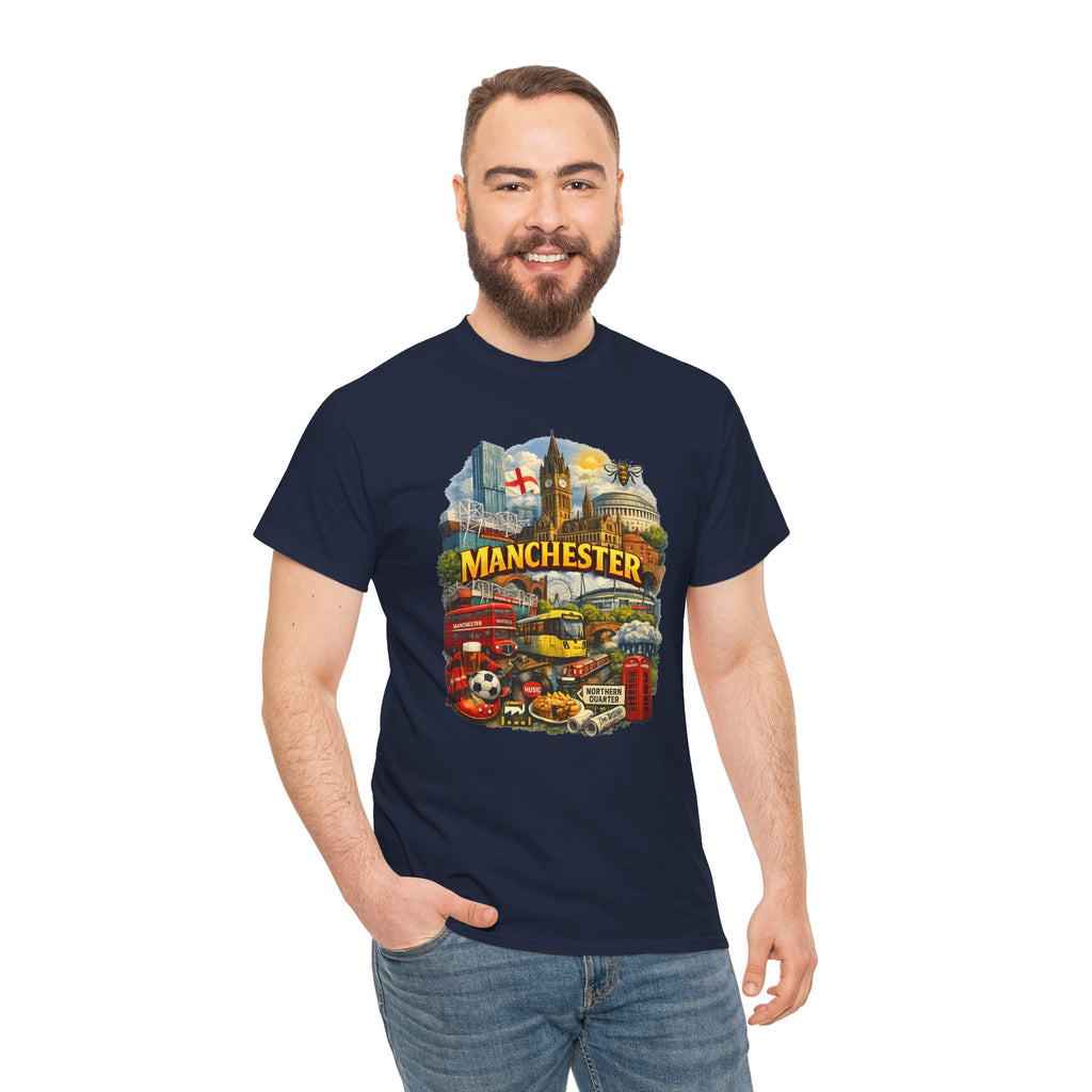 Manchester Skyline Collage T-Shirt