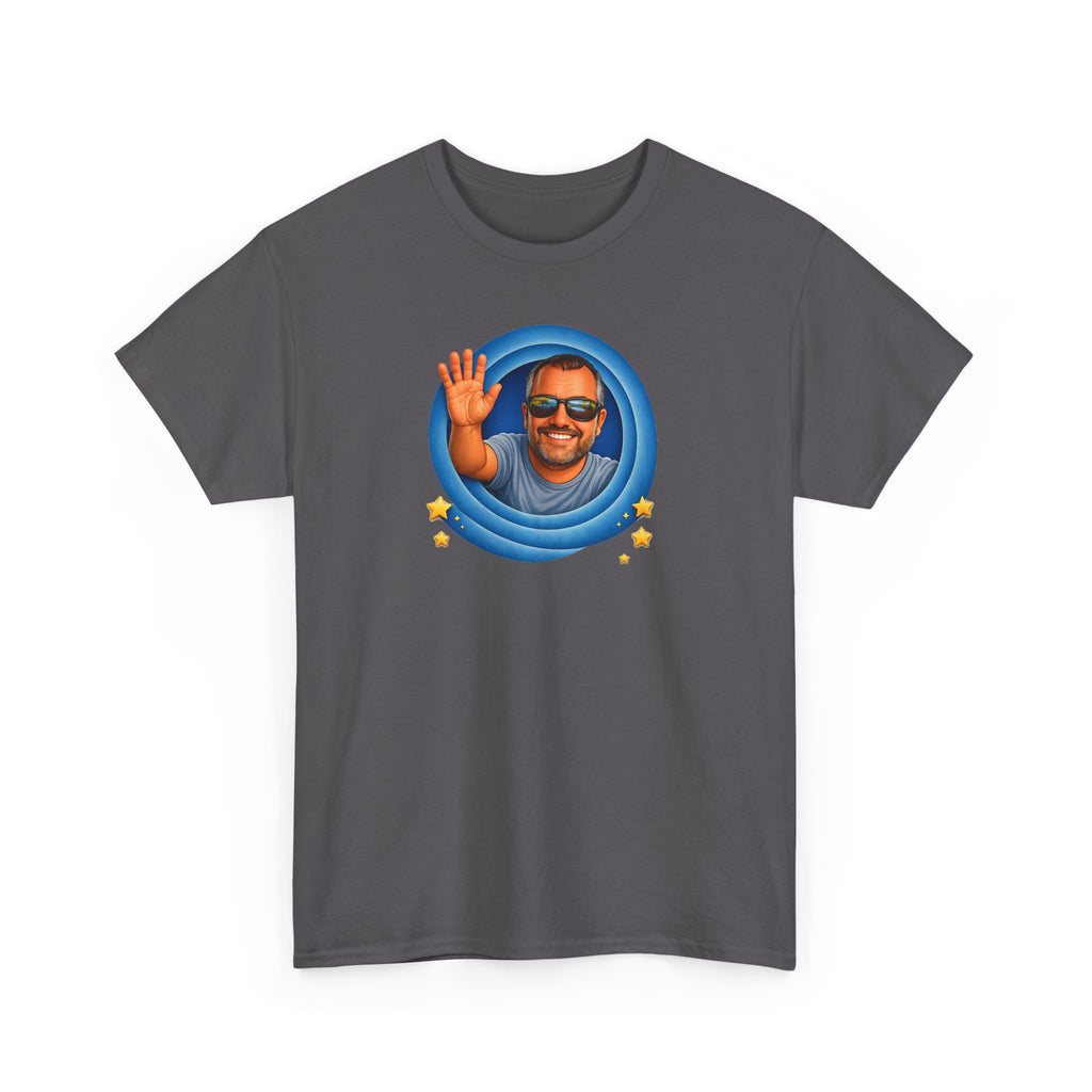 T-Shirt — "That's All, Folks!" Waving Portrait Graphic Tee