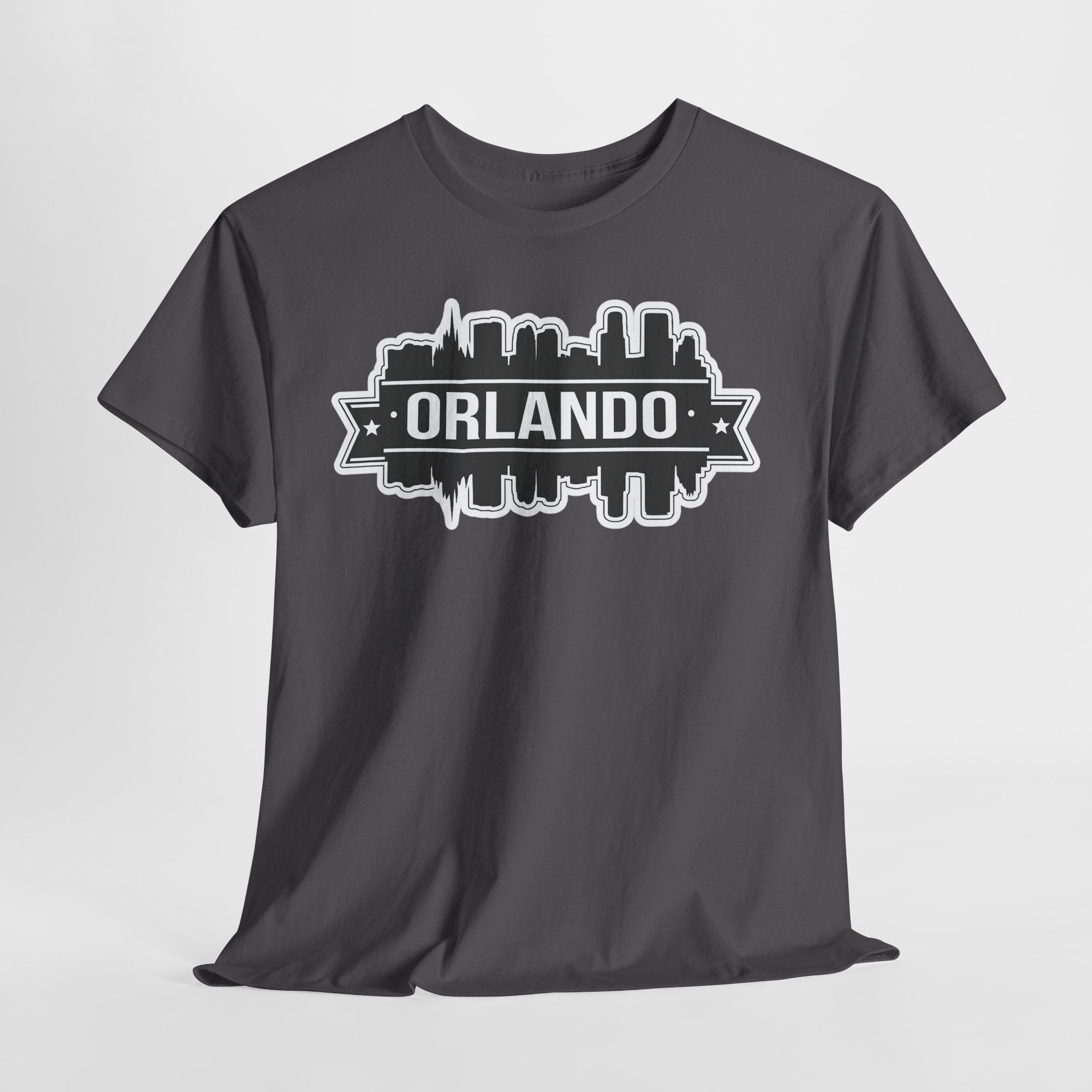 Orlando Skyline T-Shirt — Retro Badge Cityscape Tee