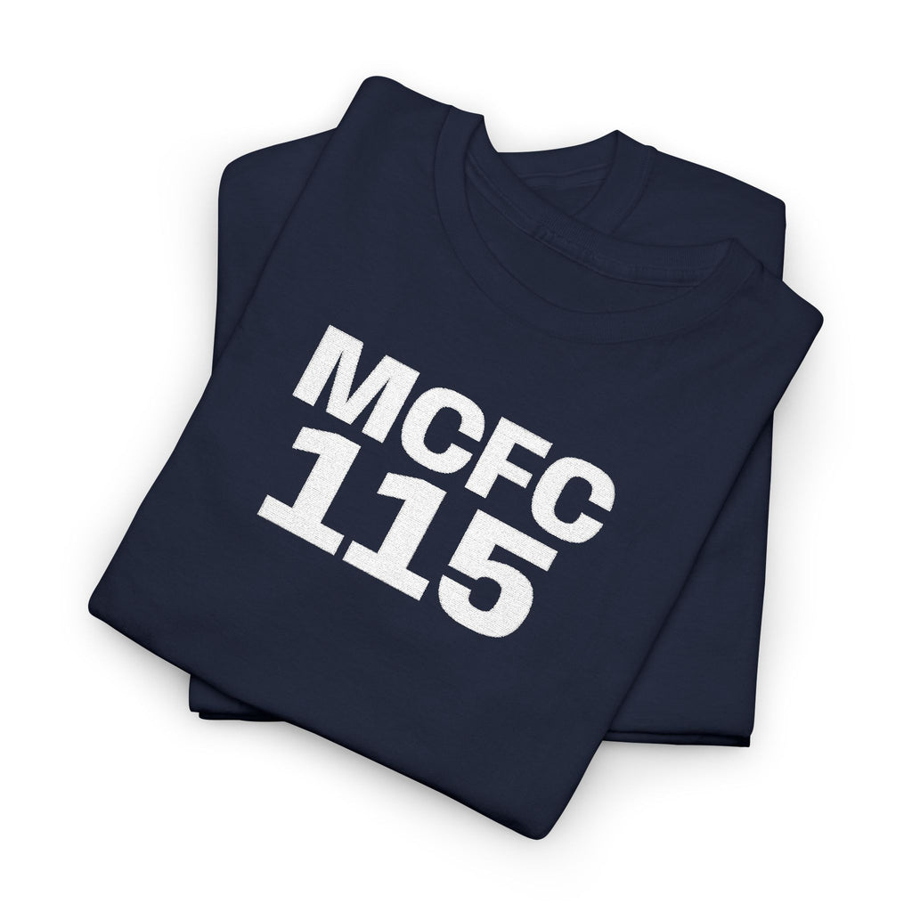 MCFC 115 T-Shirt — Vintage Football Club Number Tee