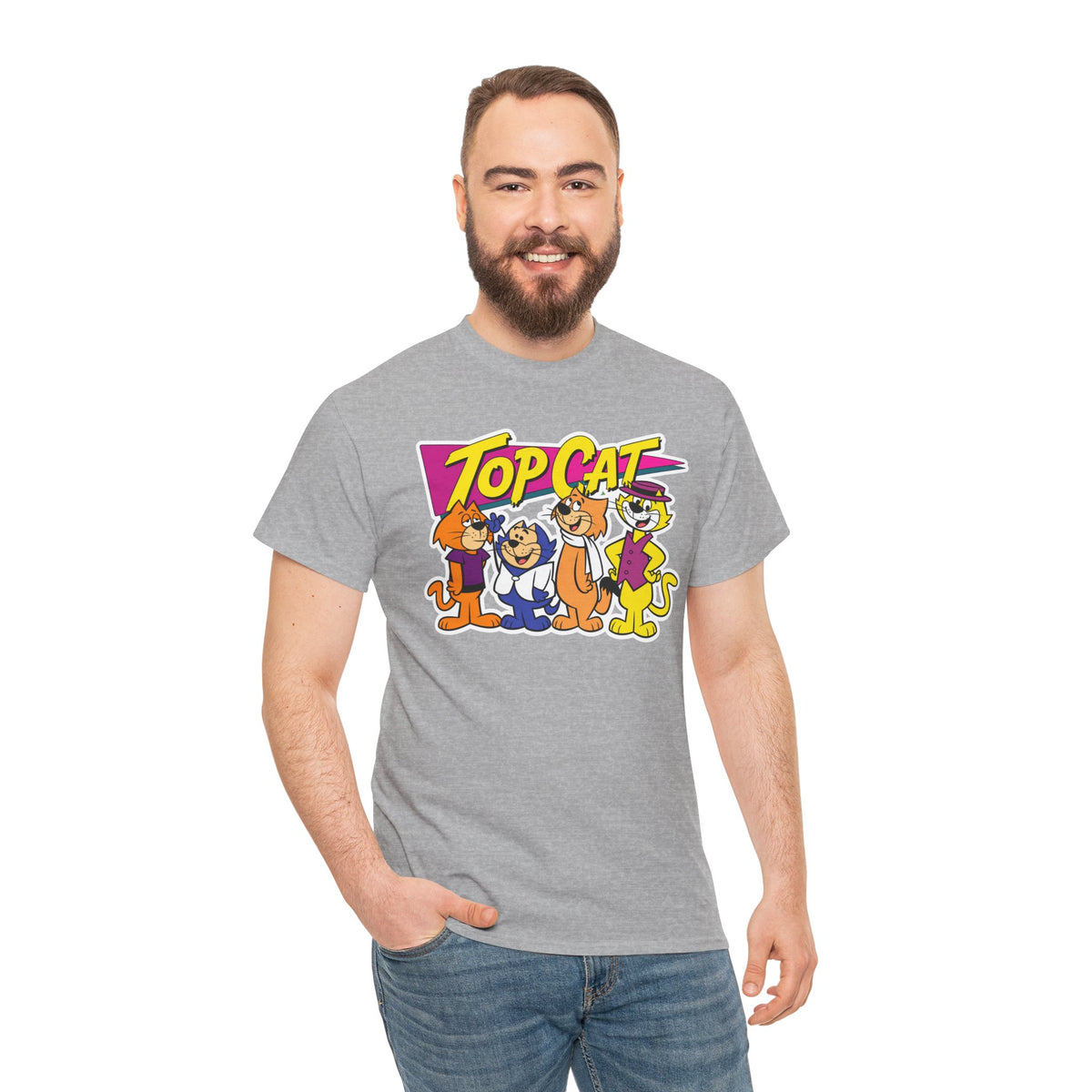 Top Cat Retro Cartoon Cotton T-Shirt / Tee