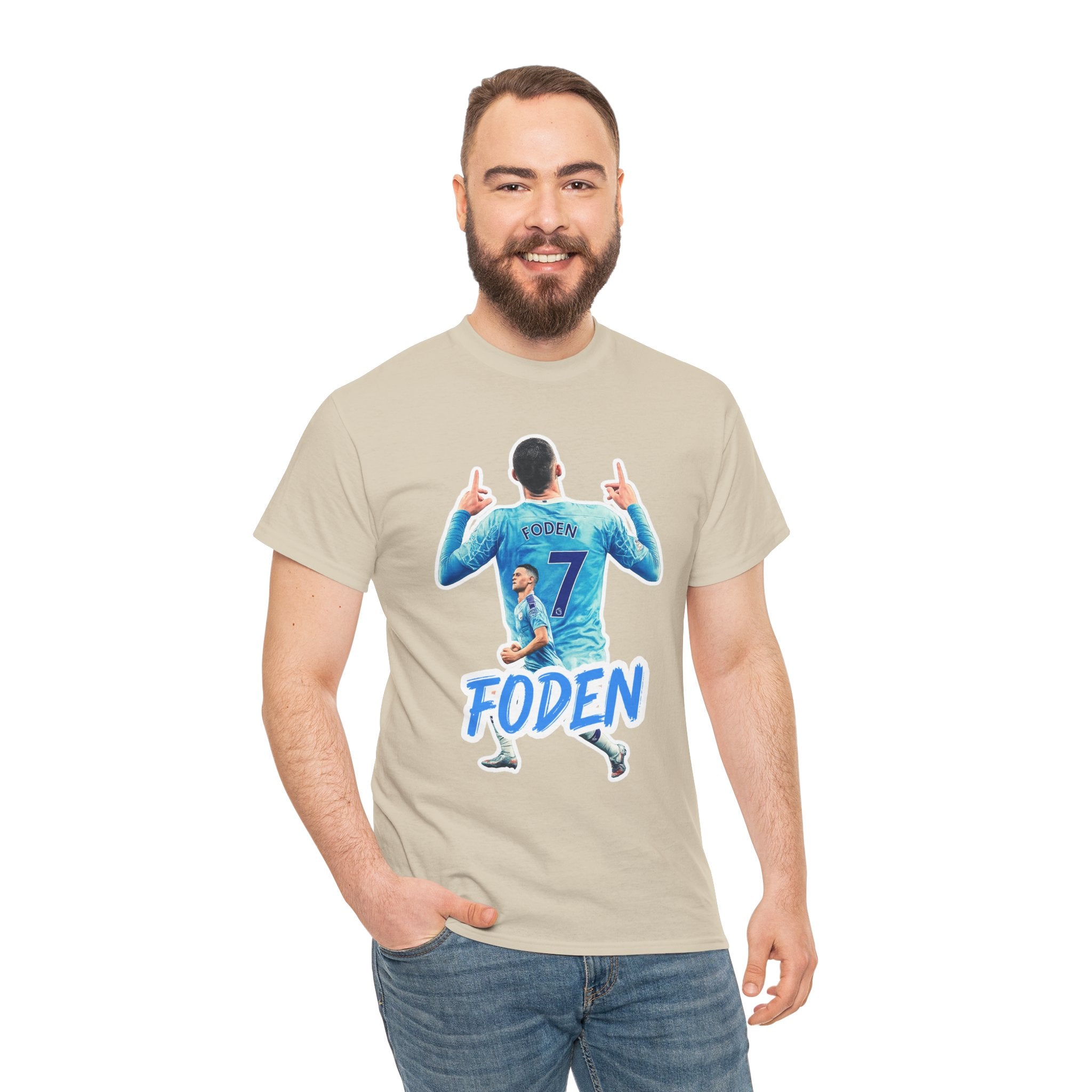 Phil Foden #7 Soccer T‑Shirt — Manchester City Fan Jersey Tribute