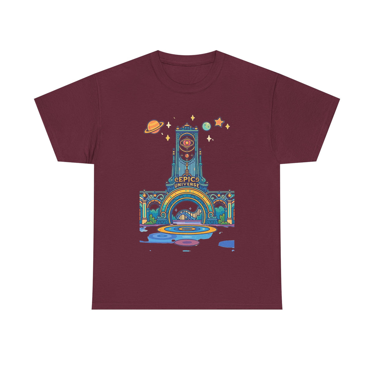 Universal Studios Family Vacation T-Shirt — Retro Space Theater Graphic Tee