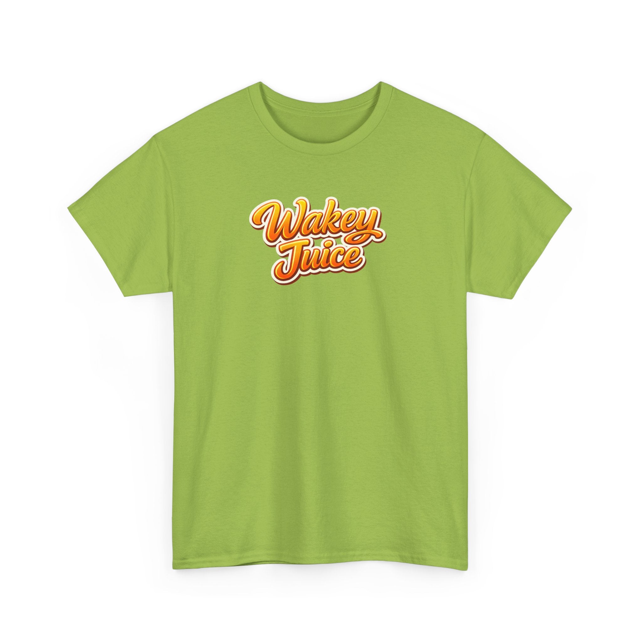 Wakey Juice T‑Shirt — Retro Orange Script Graphic Tee