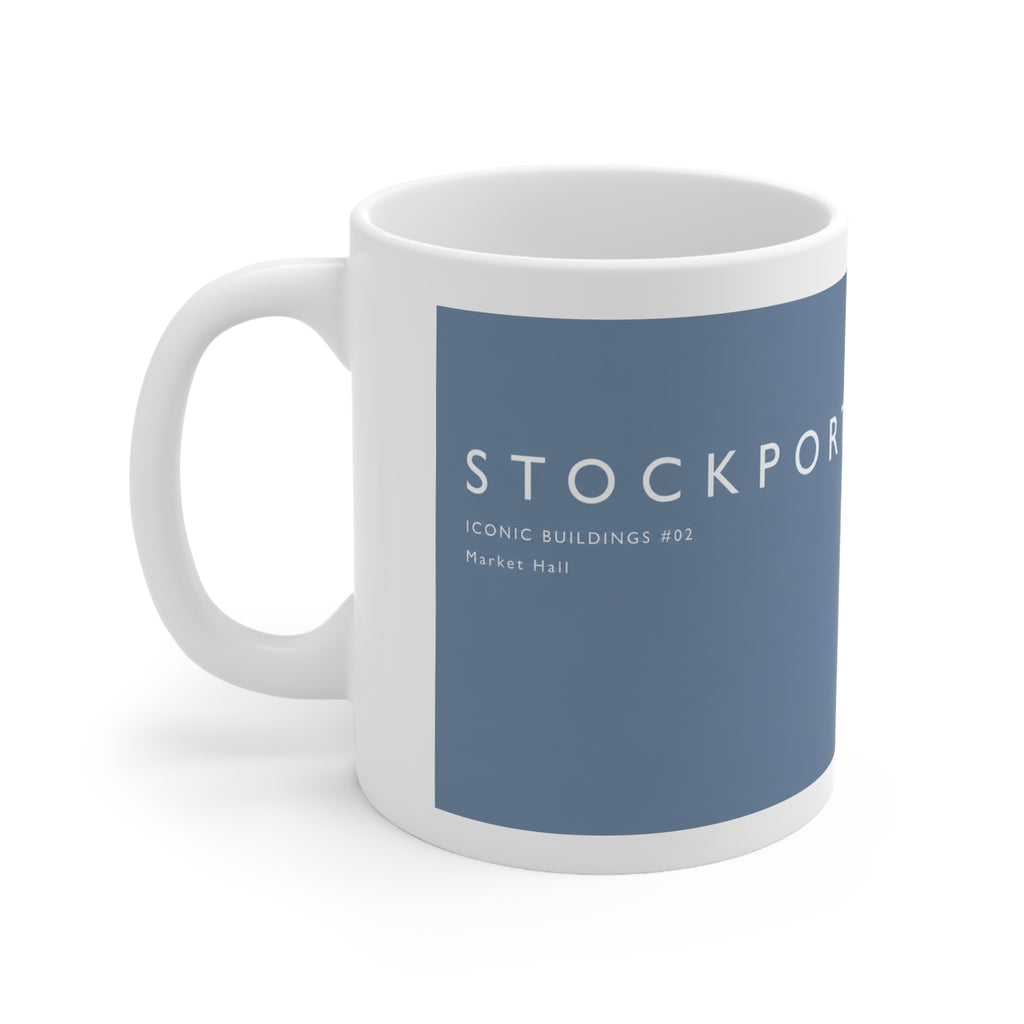 Stockport Market Hall Landmark Mug — Ceramic Coffee Cup 11oz/15oz