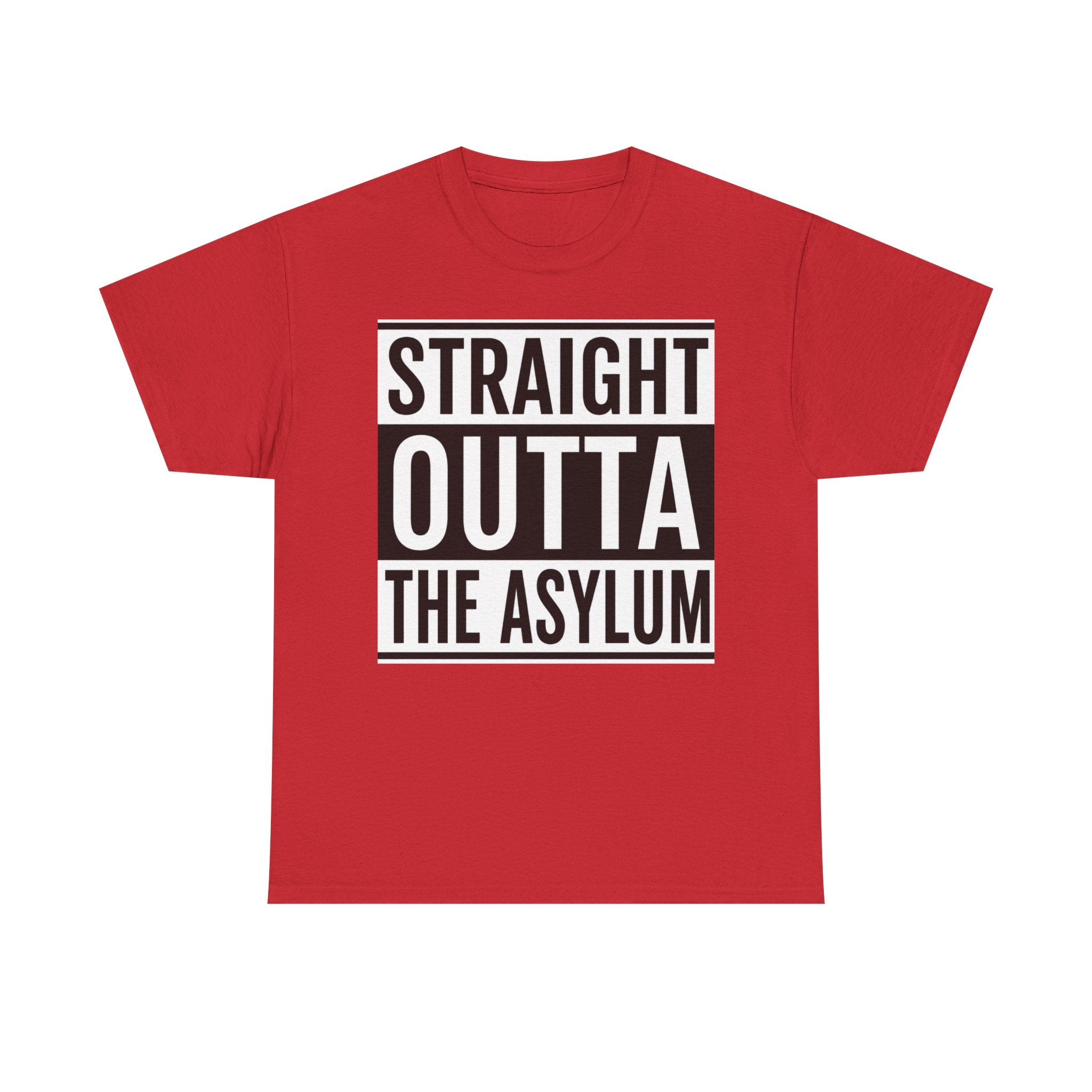 Straight Outta the Asylum T-Shirt – Graphic Statement Tee