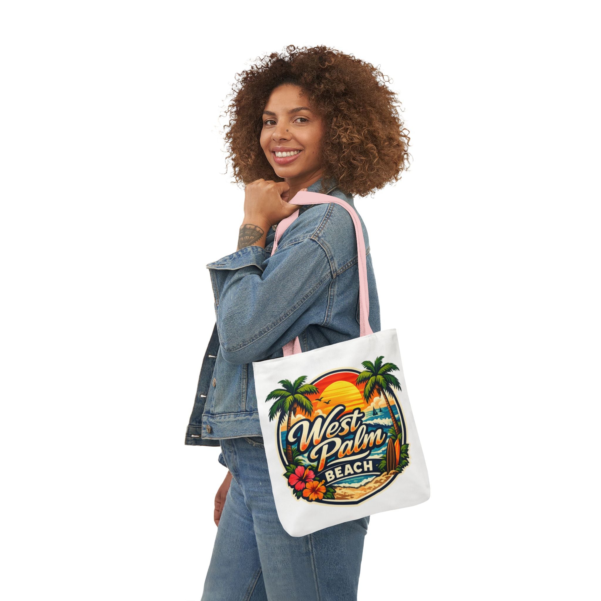West Palm Beach Vintage Sunset Tote