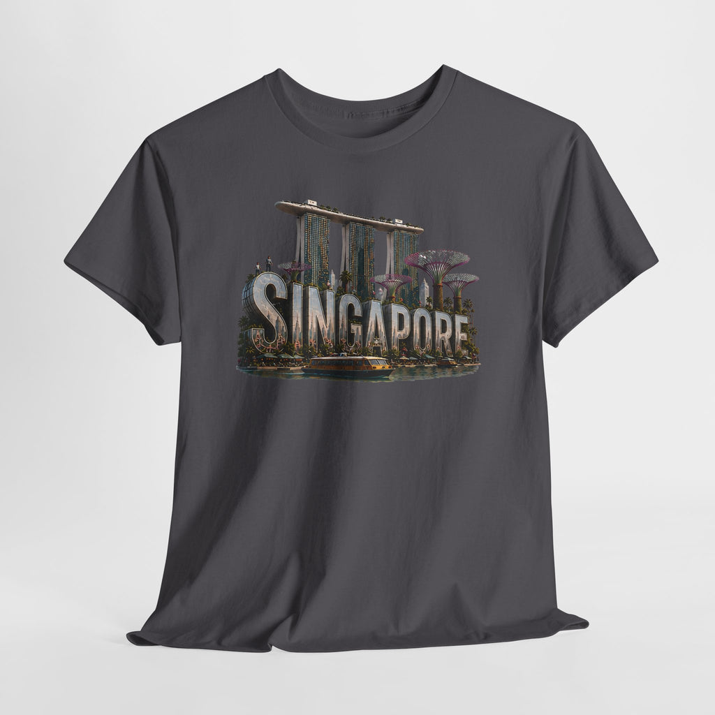 Singapore Skyline T-Shirt — Marina Bay Sands & Supertree Graphic Tee