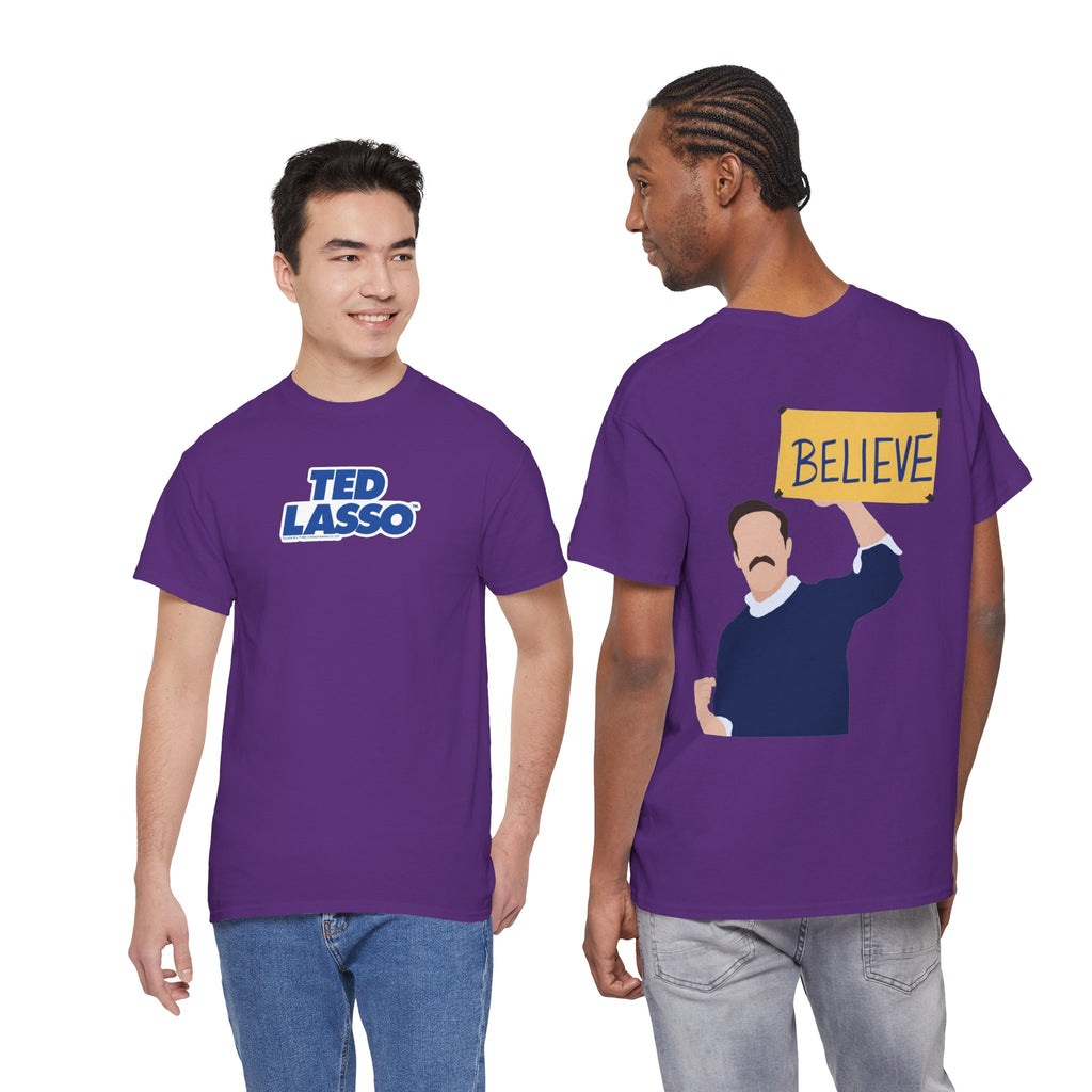 Ted Lasso Inspired "Believe" Tee — Inspirational TV Fan Shirt Cotton T-Shirt