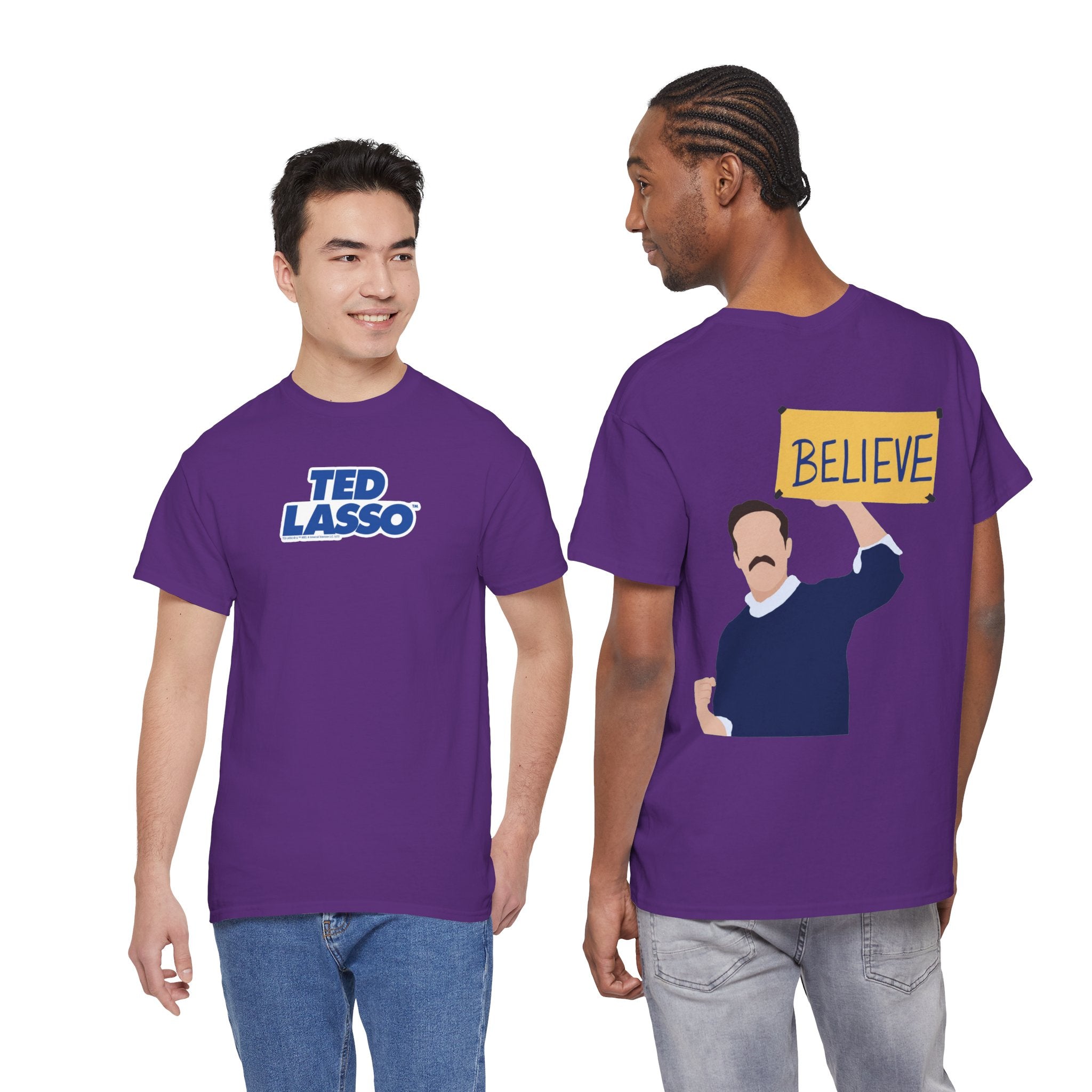 Ted Lasso Inspired "Believe" Tee — Inspirational TV Fan Shirt Cotton T-Shirt