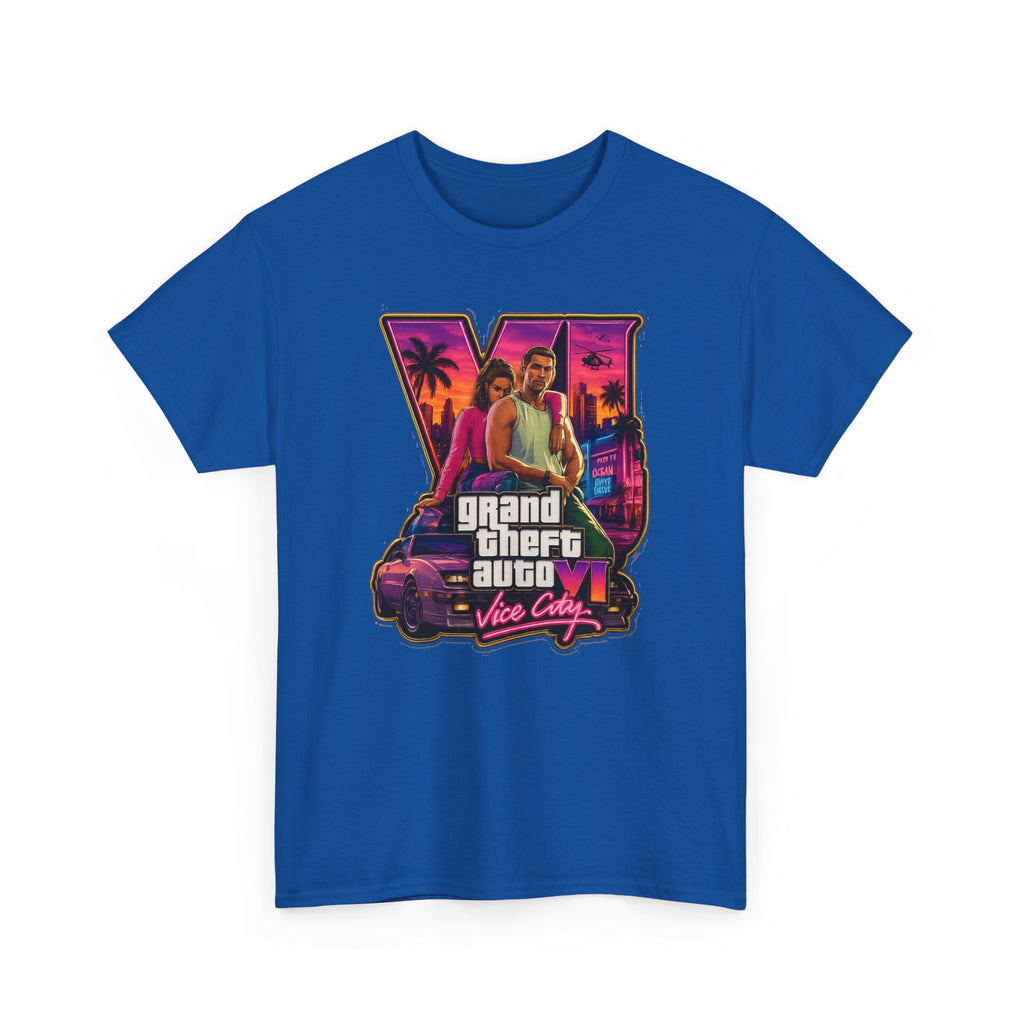 Grand Theft Auto Vice City Retro Logo Tee / Cotton T-Shirt