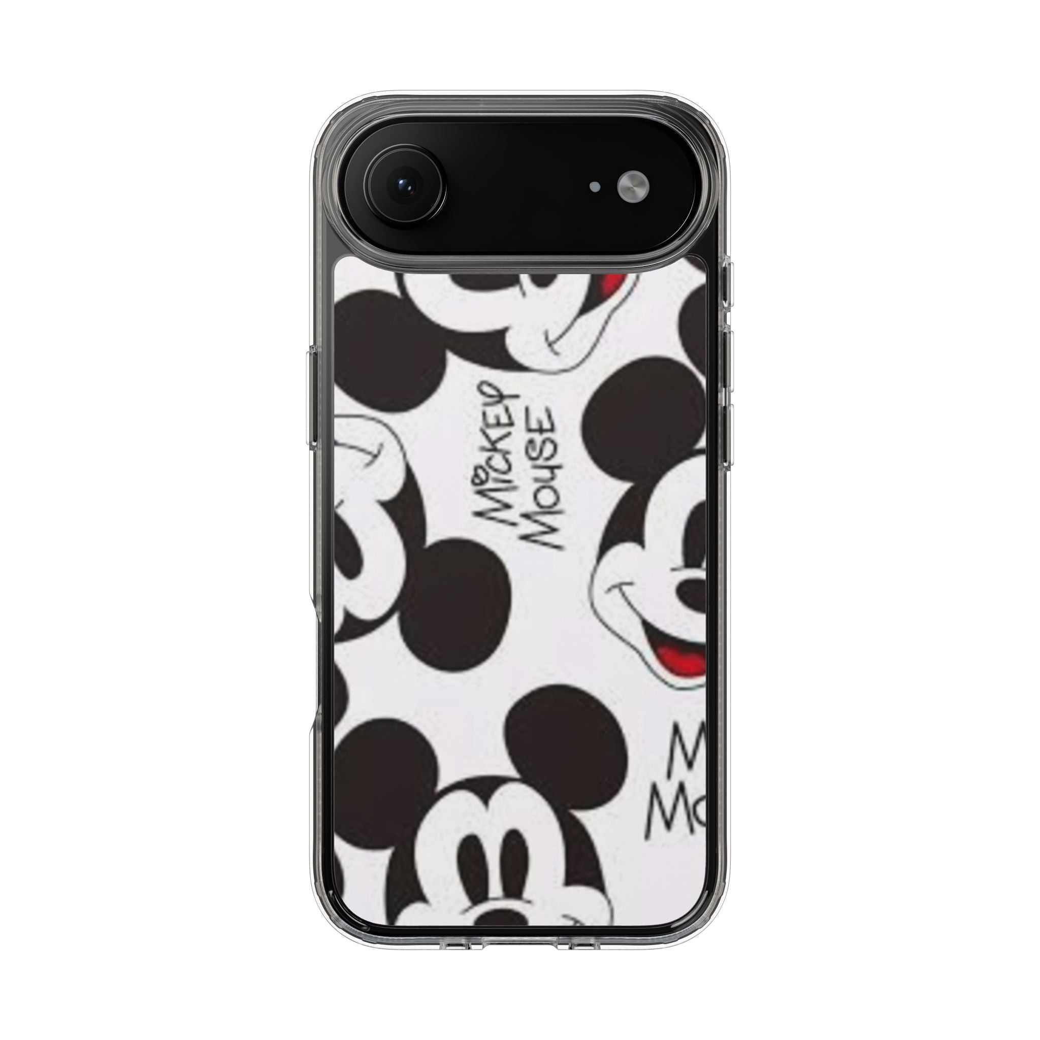 Mickey Mouse Clear Phone Case – Retro Cartoon Pattern Clear Case