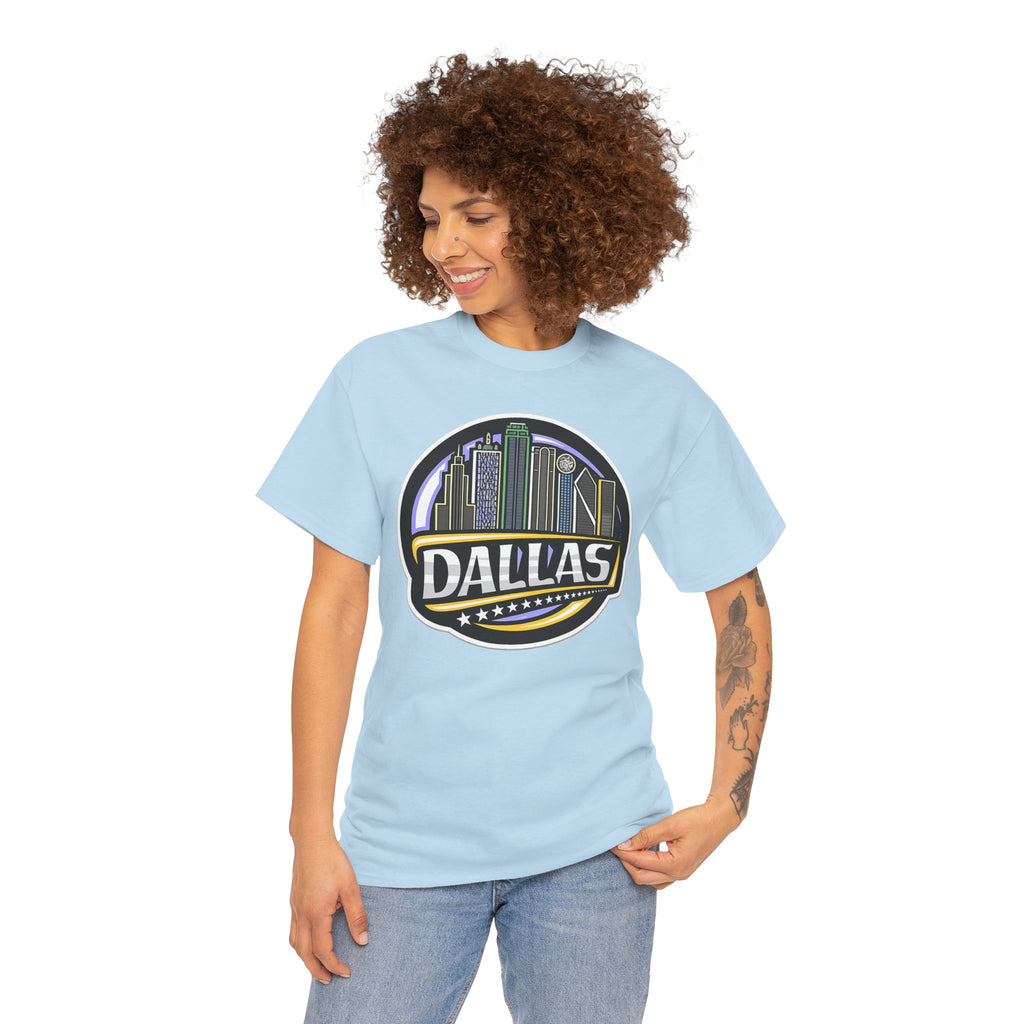 Dallas Skyline Tee — Vintage City Skyline Graphic T-Shirt