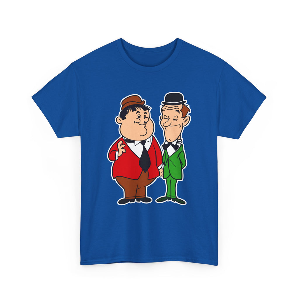 Comedy Duo Vintage Cartoon Cotton T-Shirt