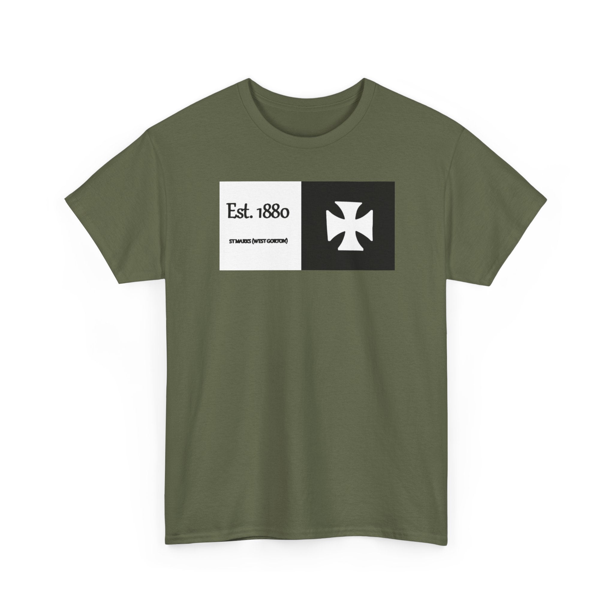 ST Mark's West Gorton (Manchester City) Est. 1880 Cross Logo T-Shirt