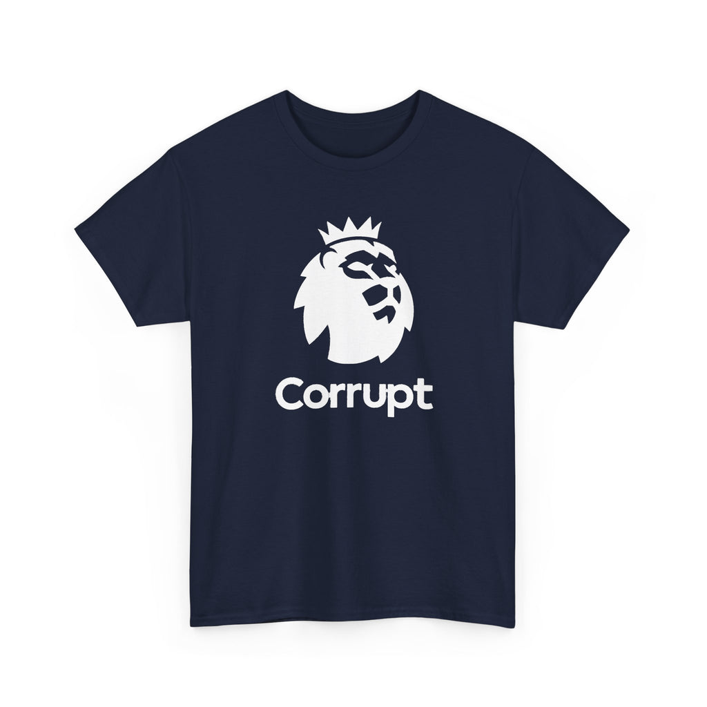 Political Protest T-Shirt — "Corrupt" Front Logo & "Richard Masters MUST Resign Now" Back