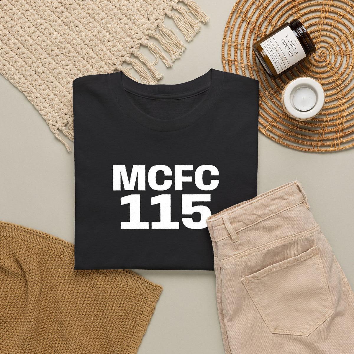 MCFC 115 T-Shirt — Vintage Football Club Number Tee