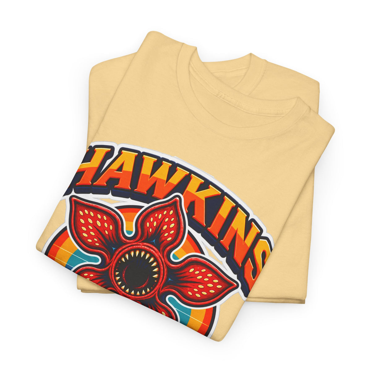 Hawkins Indiana 1983 Demogorgon Floral Cotton T-Shirt