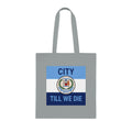 City Till We Die Cotton Tote - Football Fan Flag Tote Bag