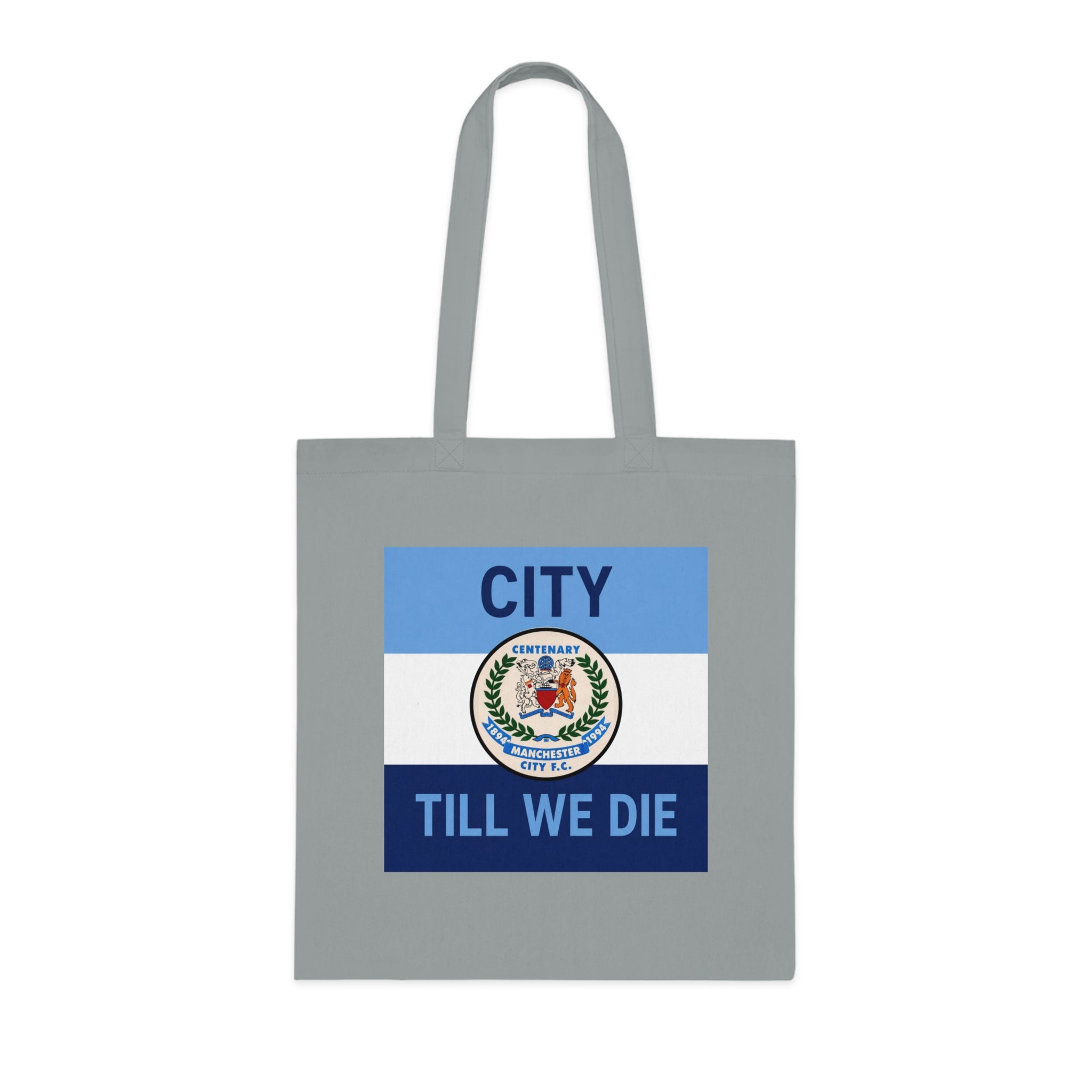 City Till We Die Cotton Tote - Football Fan Flag Tote Bag