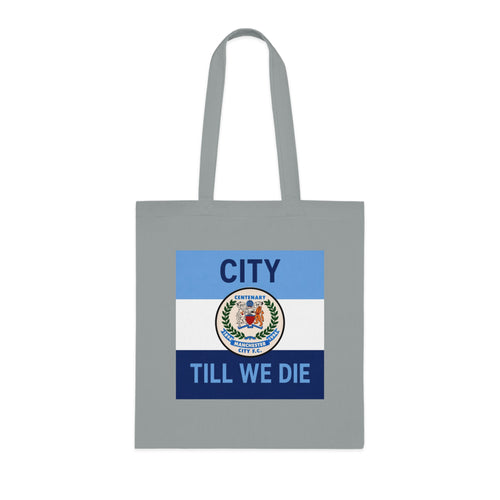 City Till We Die Cotton Tote - Football Fan Flag Tote Bag