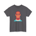 Vinny Kompany Manchester City Legend Minimalist Portrait Tee — Bold Stylized Face Graphic T-Shirt