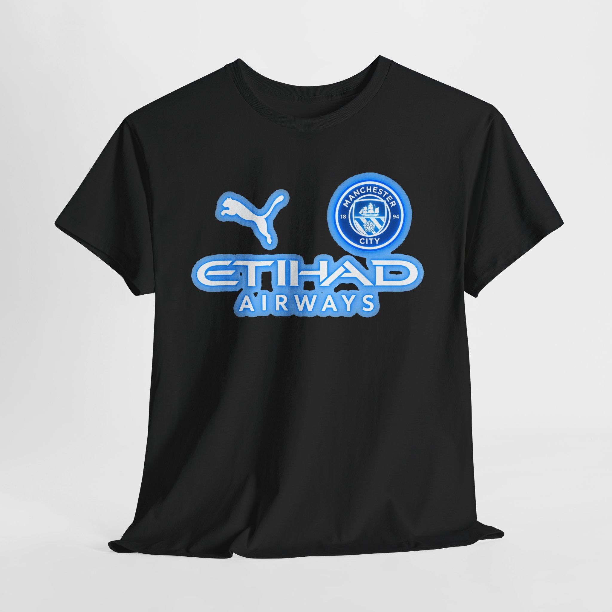 Manchester City Inspired Etihad Airways Logo Tee