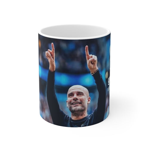 10 years with Pep Ceramic Coffee Mug — Inspirational Coach Celebration Design