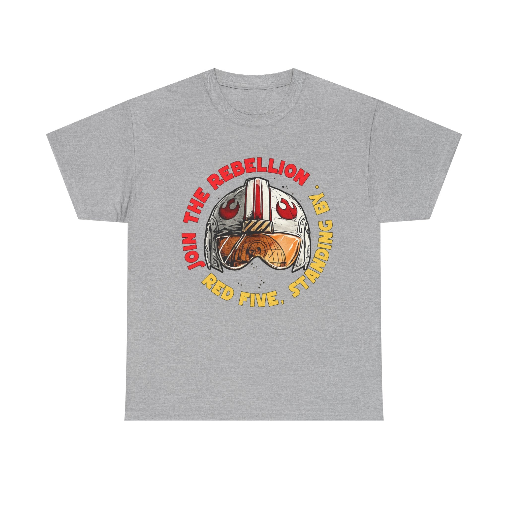 Rebel Pilot T-Shirt — "Join the Rebellion, Red Five" Vintage Helmet Design