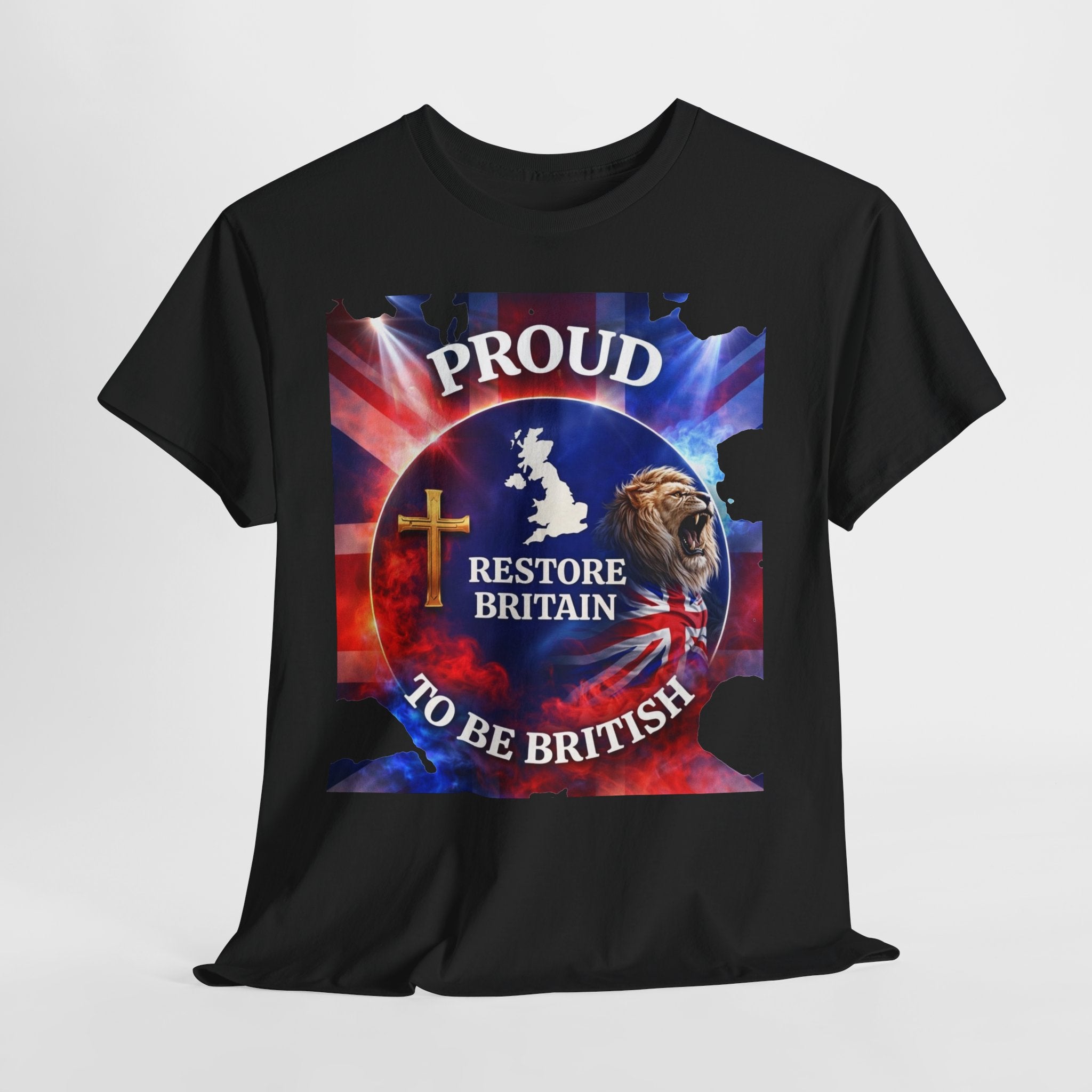 Proud to Be British Restore Britain Cotton T‑Shirt