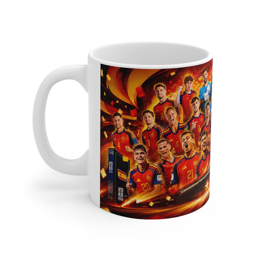 Spain World Cup Winners Team Photo Ceramic Mug – 11oz & 15oz