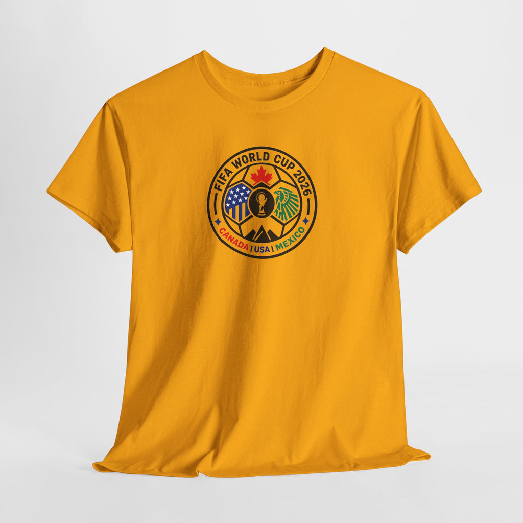 World Cup 2026 Soccer Tee — Canada USA Mexico Crest