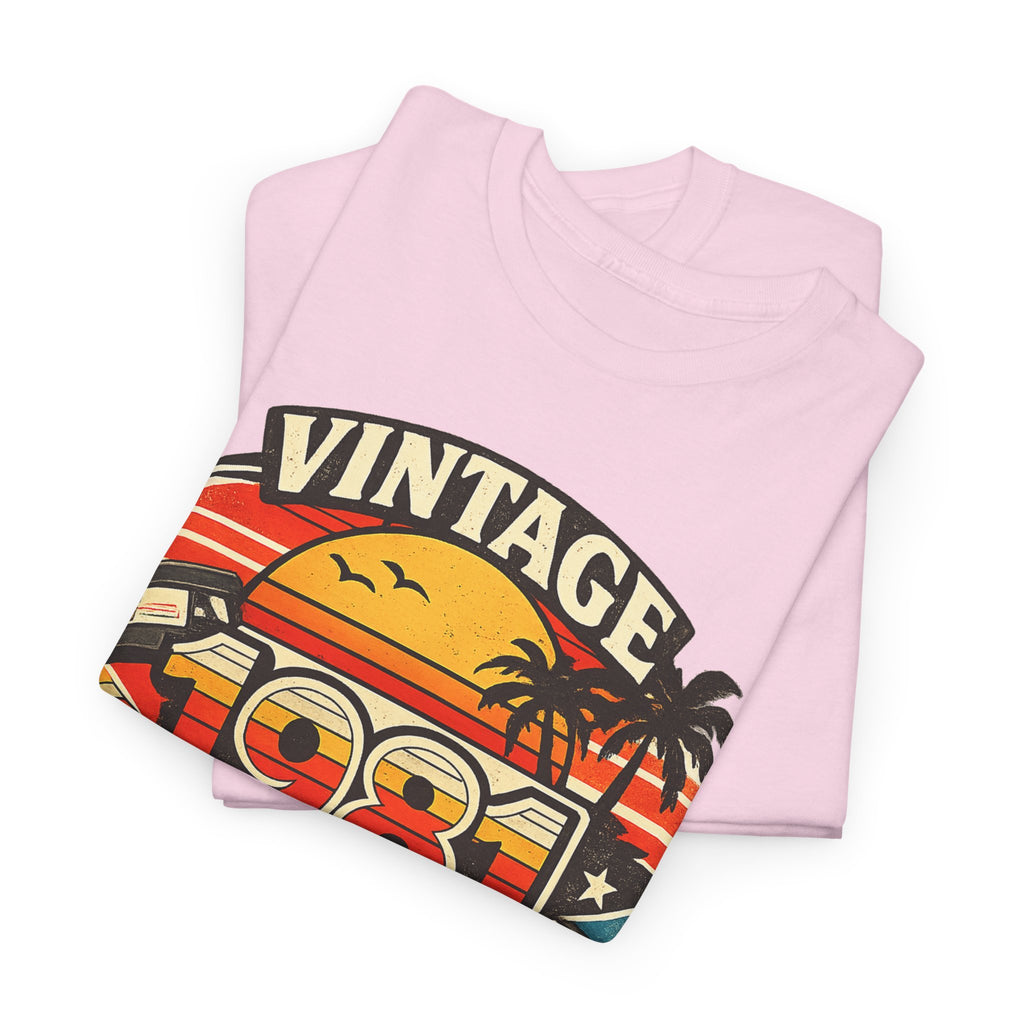 Vintage 1981 Retro Tee — 80s Nostalgia Graphic T-Shirt