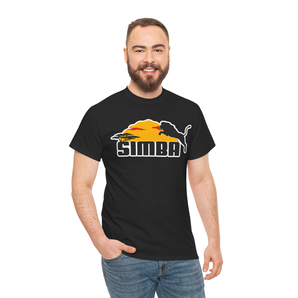 Simba Sunset Graphic Tee — Lion Silhouette Safari T-Shirt