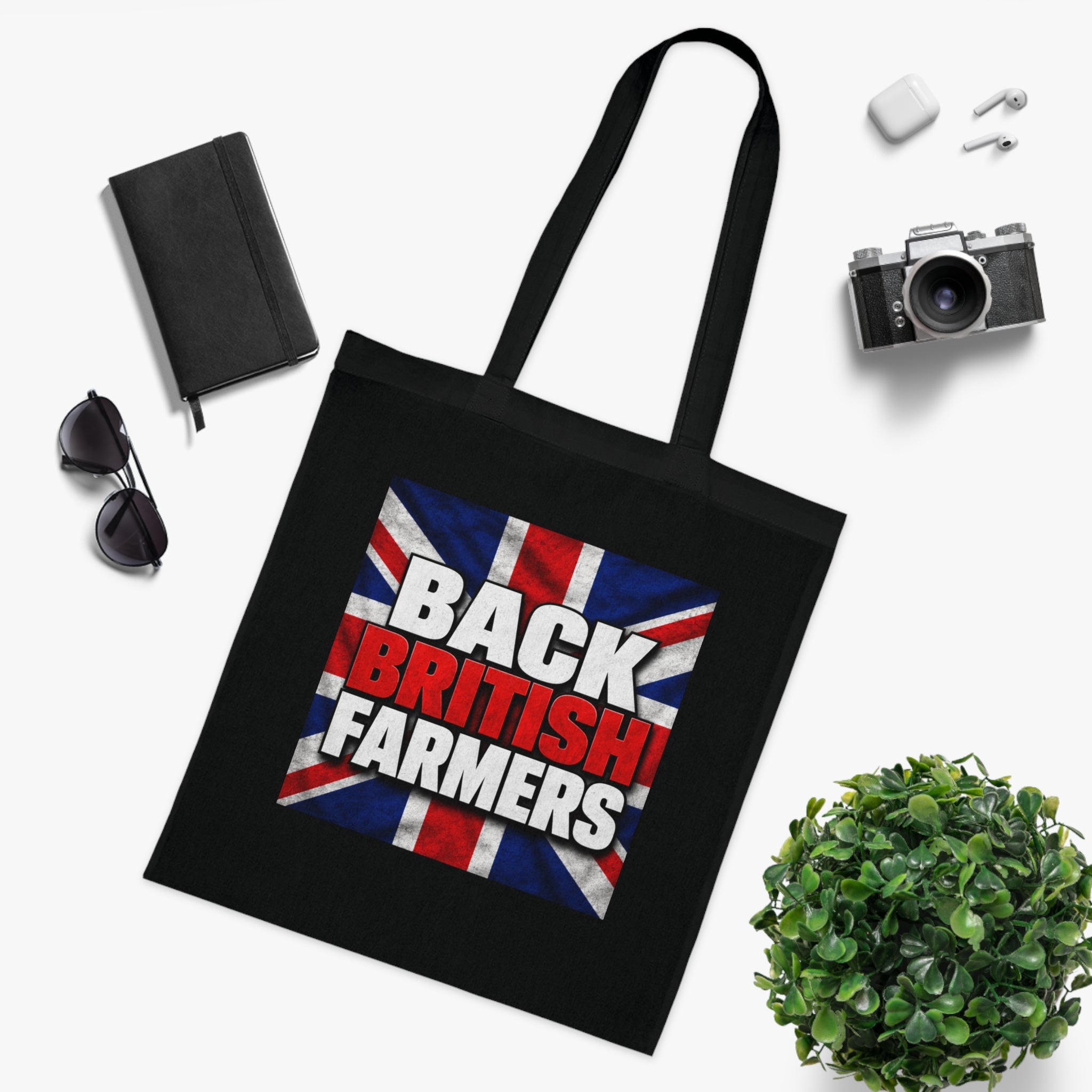 Back British Farmers Tote Bag — Union Jack Cotton Shopper