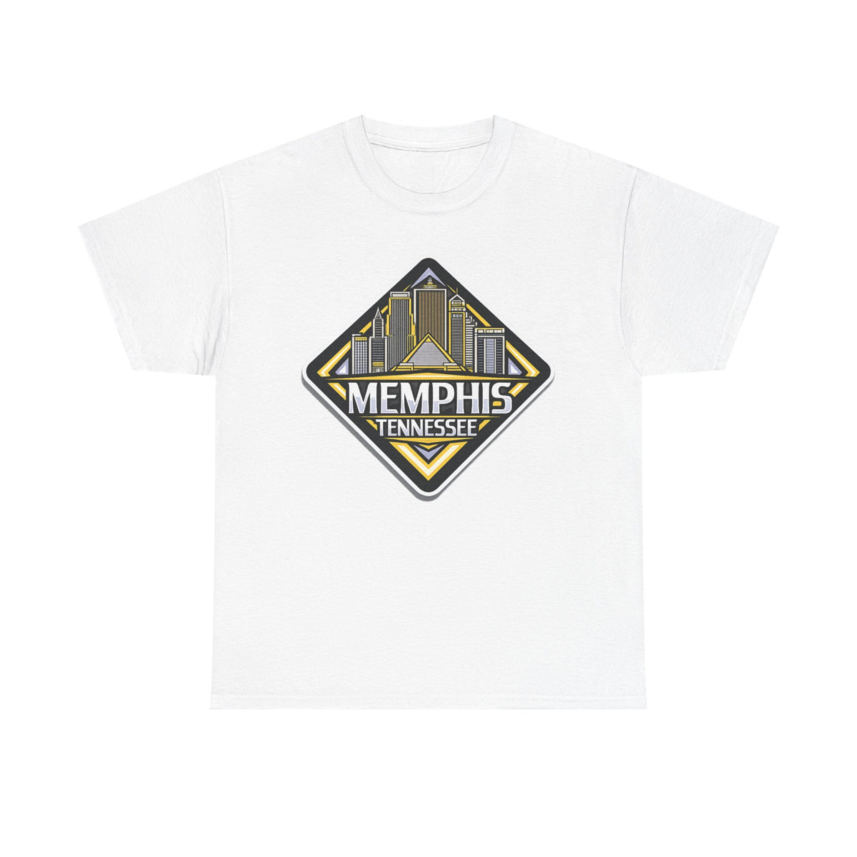 Memphis Tennessee Skyline T‑Shirt — Retro City Badge Tee