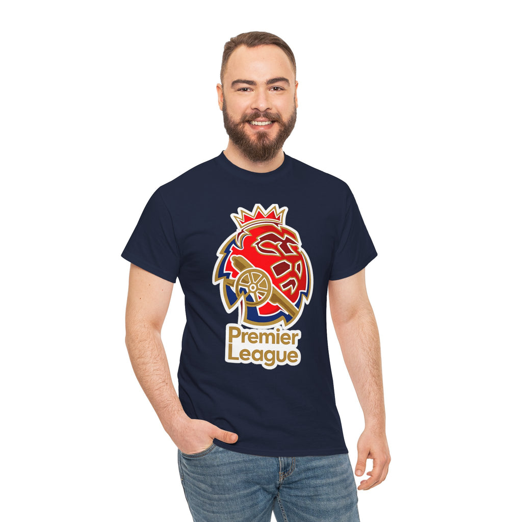 Arsenal Premier League Lion Logo T-Shirt — Soccer Fan Tee