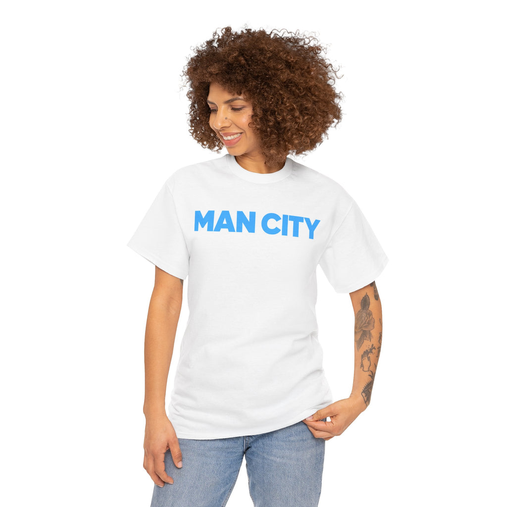 Man City Cotton T‑Shirt — Minimal Football Fan Tee