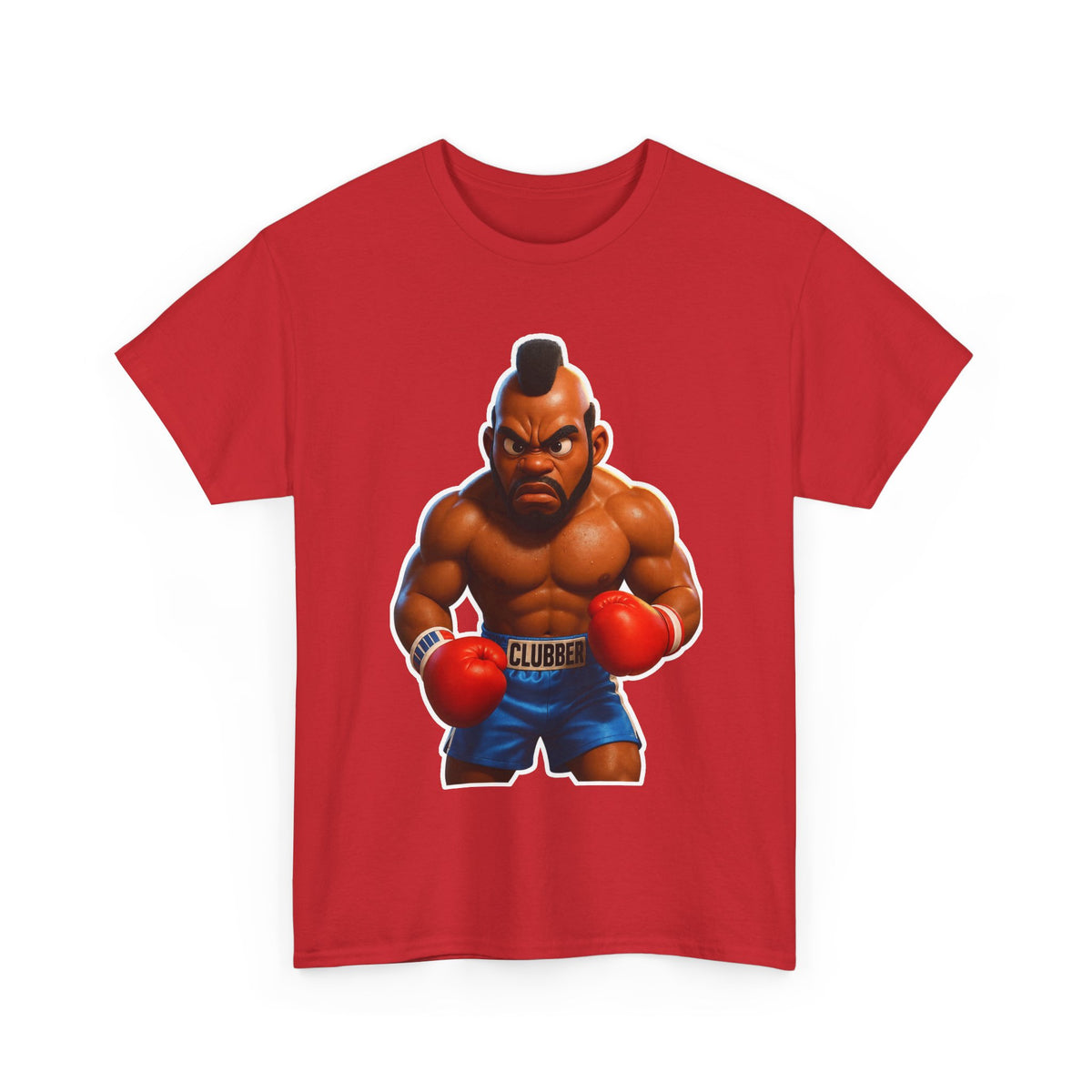 MR T Clubber Lang Boxer Character Tee — Tough Guy Cartoon Boxing T-Shirt
