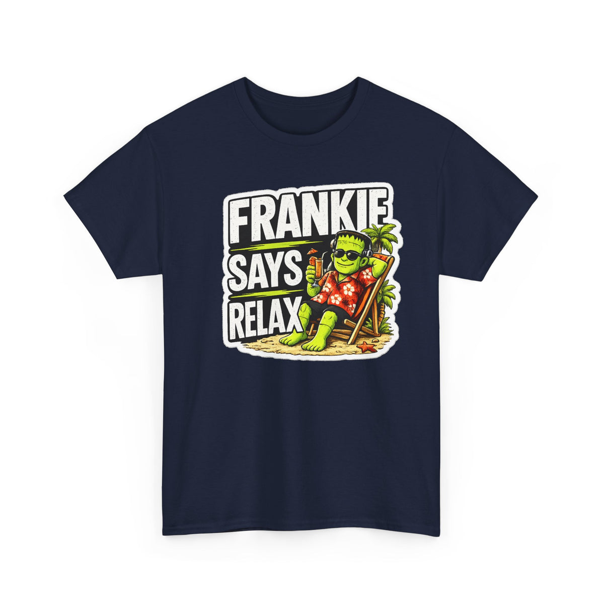 Frankie Says Relax Funny Graphic Cotton T-Shirt