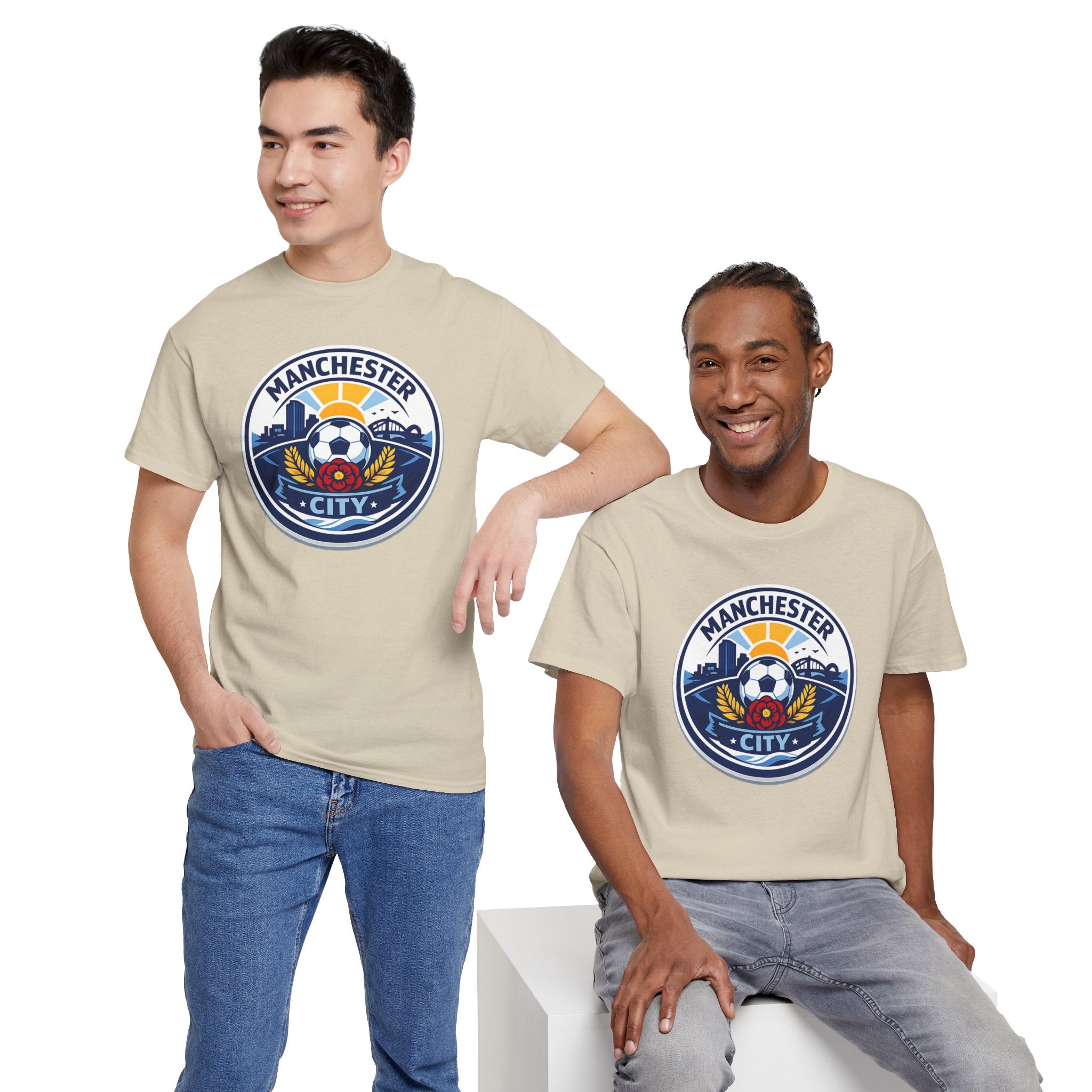 Manchester City Unofficial Soccer Logo T-Shirt — Football Fan Tee
