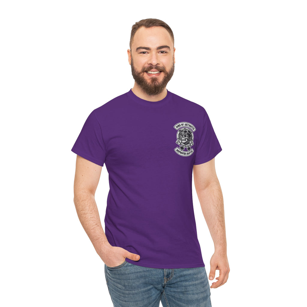 Sons of Arthritis Tee — Humorous Biker Skull "Ibuprofen Chapter" T-Shirt