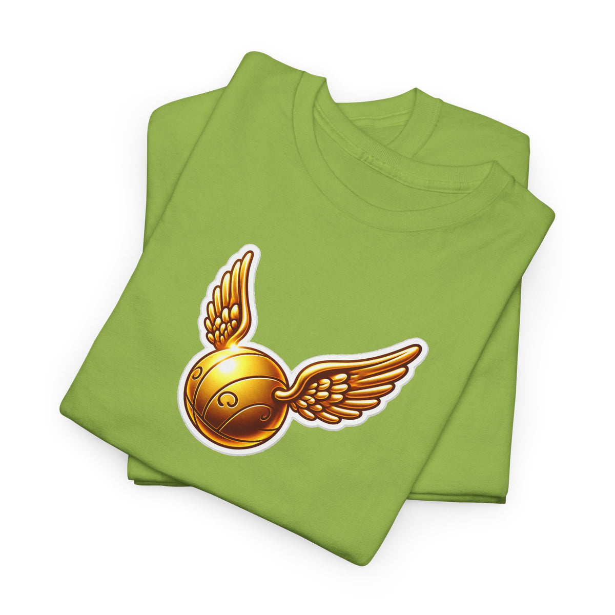 Golden Snitch Cotton T‑Shirt — Quidditch Wizarding Fan Tee