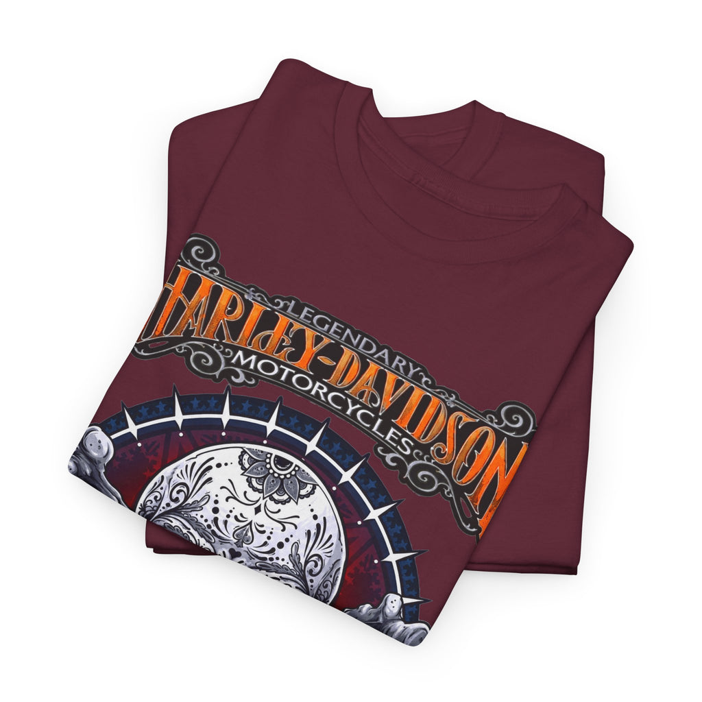 Harley-Davidson Skull Logo Cotton T‑Shirt