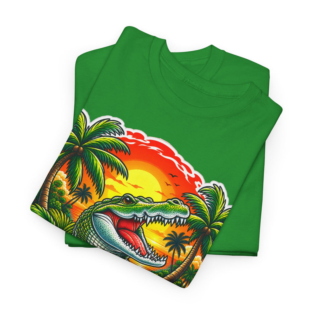 Florida Gator Sunset T-Shirt — Tropical Palm Beach Vacation Tee
