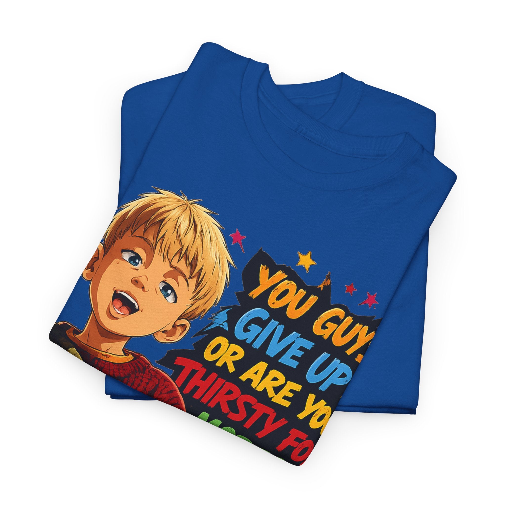 Home Alone Inspired Graphic Tee — 'You Guys Give Up or Are You Thirsty for More?' Nostalgic Comic Boy T-Shirt