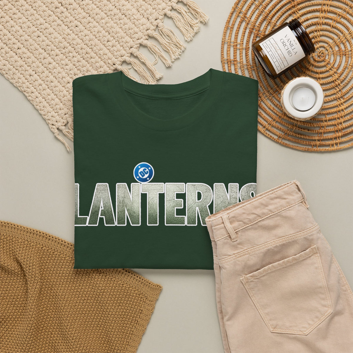 Lanterns Graphic Tee — Vintage Nature Logo T-Shirt